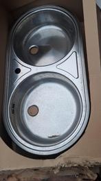 Nieuwe Dubbele Spoelbak RVS 85x44 cm, Huis en Inrichting, Keuken | Keukenelementen, Ophalen of Verzenden