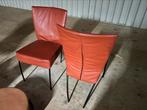 Montis Spica leer Design eetkamerstoelen 6x, Huis en Inrichting, Stoelen, Ophalen, Leer, Zo goed als nieuw, Modern