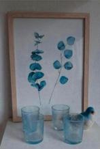 Waxinelichtjes, Huis en Inrichting, Woonaccessoires | Kandelaars en Kaarsen, Overige materialen, Blauw, Ophalen of Verzenden, Zo goed als nieuw