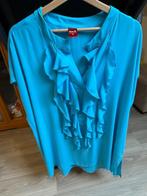Only-M aqua blauwe roezel blouses maat 48, Kleding | Dames, Blouses en Tunieken, Ophalen of Verzenden, Zo goed als nieuw, Maat 46/48 (XL) of groter