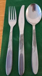 Gero Zilmeta bestekset met decoratief motief, Huis en Inrichting, Keuken | Bestek, Gebruikt, Ophalen of Verzenden, Rvs of Chroom