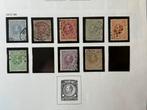 8 Postzegels koning willem iii 1872 - 1888, Postzegels en Munten, Postzegels | Nederland, Ophalen of Verzenden, T/m 1940, Gestempeld