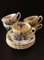 5 antieke Engelse thee kopjes met bordjes Merk Myott, Antiek en Kunst, Antiek | Servies los, Ophalen of Verzenden