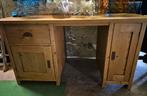 Massief grenen computerbureau, Huis en Inrichting, Ophalen, Gebruikt, 25 tot 50 cm, 50 tot 100 cm