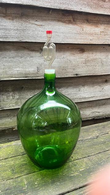 Groene gistfles / ballonfles / bolvaas 10/15 liter beschikbaar voor biedingen