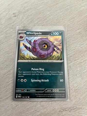 Whirlipede 116/167 Twilight Masquerade - Pokémon Kaart beschikbaar voor biedingen