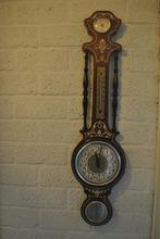 Barometer met klok, Ophalen of Verzenden, Gebruikt, Barometer