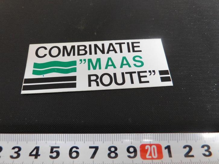 sticker Combinatie MAAS ROUTE, Verzamelen, Stickers, Zo goed als nieuw, Ophalen