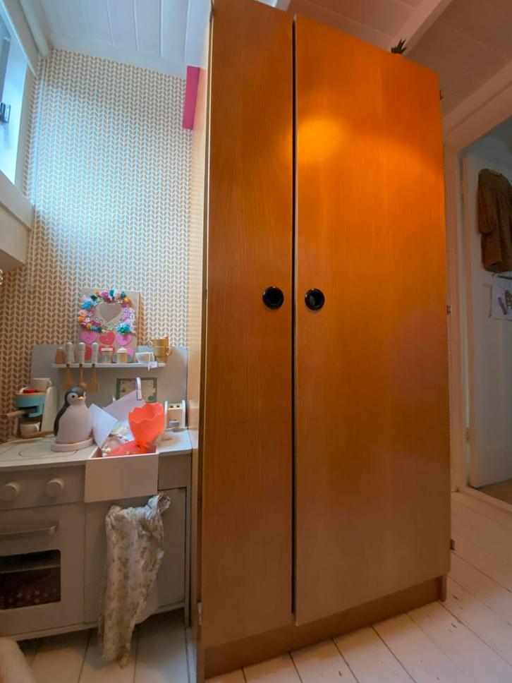 Retro Kledingkast, Huis en Inrichting, Kasten | Kledingkasten, Gebruikt, 150 tot 200 cm, 50 tot 100 cm, 50 tot 75 cm, Met deur(en)
