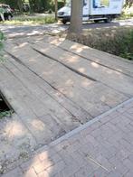 Dragline schotten / eiken brug delen 4 x 6 meter, Tuin en Terras, Gebruikt, Overige typen, Ophalen of Verzenden, Hardhout