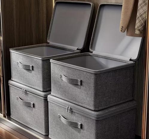 Transparante Opbergbox met Deksel – 56 Liter, Huis en Inrichting, Kasten | Kledingkasten, Zo goed als nieuw, Minder dan 100 cm