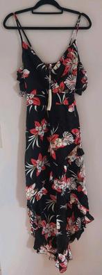 FEE RED Paris Jurk - Bloemenprint - S/M, Kleding | Dames, Maat 38/40 (M), Zwart, Nieuw, Ophalen of Verzenden
