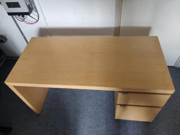 Ikea Malm bureau - lichtbruin - afbeelding 2