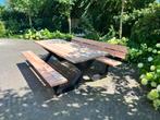 Picknicktafel staal en Douglas, lange levensduur en robuust, Ophalen of Verzenden, Nieuw, Rechthoekig, Staal