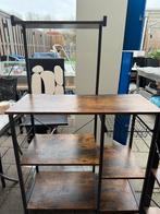 Metalen Kast met Houten Planken, Huis en Inrichting, Kasten | Kledingkasten, Met plank(en), Gebruikt, 100 tot 150 cm, Metaal