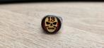 Zilveren ring Skull 13 maat 22mm - bikers, Gebruikt, 20 of groter, Ophalen of Verzenden, Dame of Heer