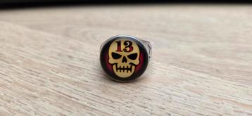 Zilveren ring Skull 13 maat 22mm - bikers beschikbaar voor biedingen