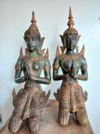 TOPSTUK.  Antieke Paar Thephanom Tempel/ Poortwachters, Ophalen, Gebruikt