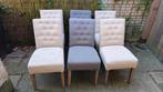 6 eetkamerstoelen, Huis en Inrichting, Stoelen, Ophalen of Verzenden, Gebruikt, Grijs, Vijf, Zes of meer stoelen