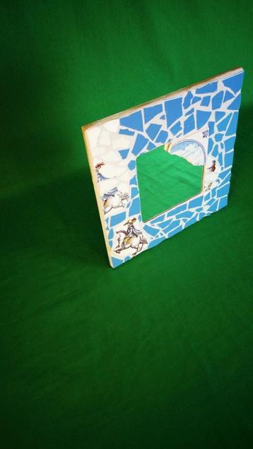 Dutch Delfts Blue Mirror | Traditional Mosaïc | White beschikbaar voor biedingen