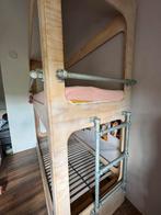 Stapelbed van stevig materiaal, stoer uiterlijk, Huis en Inrichting, Slaapkamer | Stapelbedden en Hoogslapers, Ophalen, 90 cm