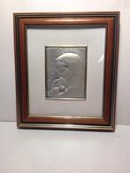 schilderijtje van zilver Maria met kindje, Antiek en Kunst, Verzenden
