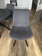 Hysk HYGUM draai grijs/zwart eetkamerstoelen 4x, Ophalen, Zo goed als nieuw, Vier, Stof