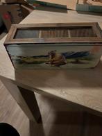 Hout thee bakje, Huis en Inrichting, Woonaccessoires | Kisten, Ophalen of Verzenden, Zo goed als nieuw, Minder dan 50 cm
