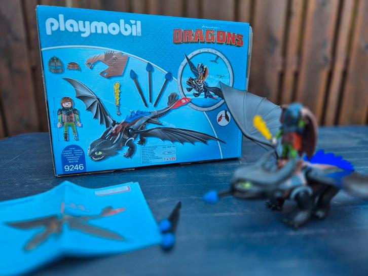 9246 Playmobil How to Train Your Dragon - Tandloos, Kinderen en Baby's, Speelgoed | Playmobil, Zo goed als nieuw, Complete set