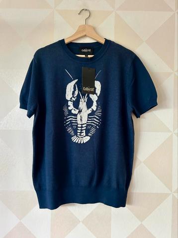 Collectif Scott Knitted Top shirt blauw wit kreeft L NIEUW beschikbaar voor biedingen