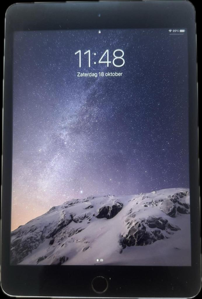 Apple iPad Mini 4 - 7.9 inch - WiFi -128GB - Spacegrijs, Computers en Software, Apple iPads, Gebruikt, Apple iPad, Wi-Fi, 8 inch