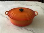 LE CREUSET GROTE OVAAL STOOF/BRAADPAN 34 cm €125,-, Huis en Inrichting, Keuken | Potten en Pannen, Ophalen, Zo goed als nieuw