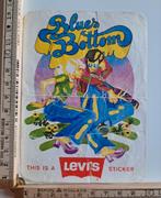 Vintage sticker Blues Bottom Levis Levi"s Flower Power, Overige typen, Ophalen of Verzenden, Zo goed als nieuw