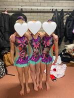 Super mooie trio acropakjes te huur of te koop, Overige kleuren, Zo goed als nieuw, Turnpak(je), Kindermaat 122 t/m 140