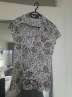 See through t-shirt met bloemen,maat M, Maat 38/40 (M), Wit, Ophalen of Verzenden, Zo goed als nieuw