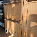 Eikenfineer keukenfrontjes met chroom handgrepen, Huis en Inrichting, Keuken | Keukenelementen, Minder dan 100 cm, 25 tot 50 cm
