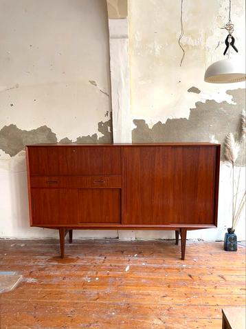 Vintage Deens Teak Highboard - Scandi Design beschikbaar voor biedingen