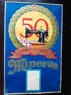 Origineel reclamemateriaal voor Minerva naaimachines, Verzenden, A1 t/m A3, Reclame, Rechthoekig Staand