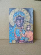 Icoon Heilige Maria de Moeder Gods icoon Pools Polen 7x10cm, Ophalen of Verzenden, Zo goed als nieuw, Overige typen, Christendom | Katholiek
