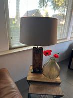Tafellamp hout met kap, Ophalen, Zo goed als nieuw, Hout, Minder dan 50 cm