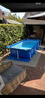 Intex zwembad 2.20x1.50x60 +pomp+verwarmingsmat+ afdekzeil, Ophalen, Gebruikt