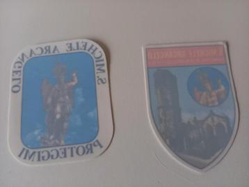 2 ongebruikte Italiaanse autostickers san michele arcangelo  beschikbaar voor biedingen