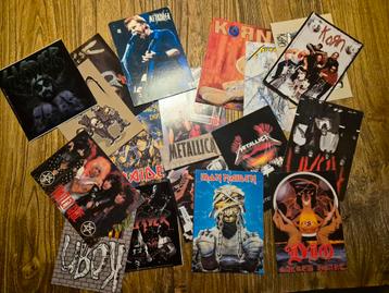 Vintage Metal Postkaarten - Metallica, Korn, Slayer beschikbaar voor biedingen