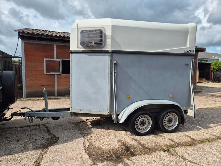 Boeckmann trailer 1,5 paards, Dieren en Toebehoren, Paarden en Pony's | Trailers en Aanhangwagens, Gebruikt, 1½-paards trailer