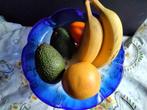 Murano Vintage Blauwe Schaal Fruit Dish Bloemen Vaas Bowl, Huis en Inrichting, Woonaccessoires | Vazen, Glas, Blauw, Gebruikt