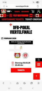 2 Tickets / kaarten te koop Bayer Leverkusen - FC St pauli, Tickets en Kaartjes, Twee personen, Augustus
