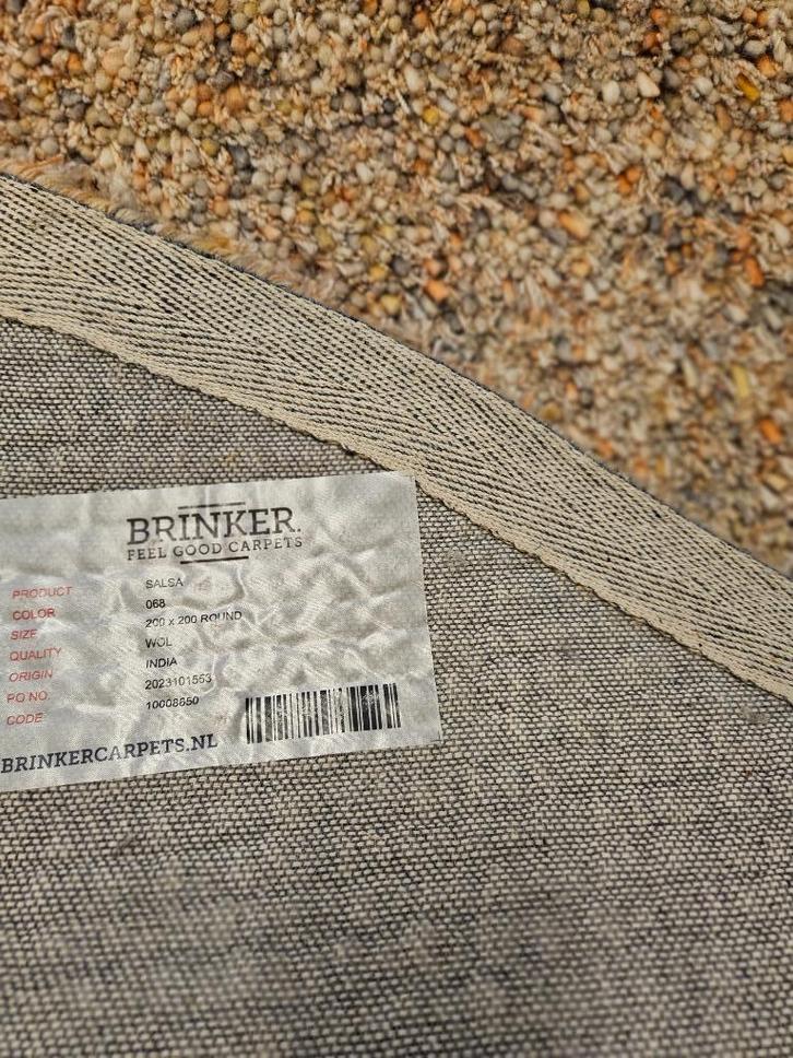 Rond vloerkleed Salsa Brinker, Huis en Inrichting, Stoffering | Tapijten en Kleden, Nieuw, 200 cm of meer, 200 cm of meer, Rond