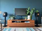 KEF LS50 Wireless 2 met S2 stands (zwart), Zo goed als nieuw, 120 watt of meer, Front, Rear of Stereo speakers, Ophalen