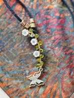 Sierlijke Ketting met Vlinderhanger, Overige materialen, Zwart, Ophalen of Verzenden, Zo goed als nieuw