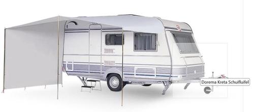 Dorema schuifluifel maat 9, incl. 3 aluminium staanders, Caravans en Kamperen, Caravan accessoires, Zo goed als nieuw, Ophalen
